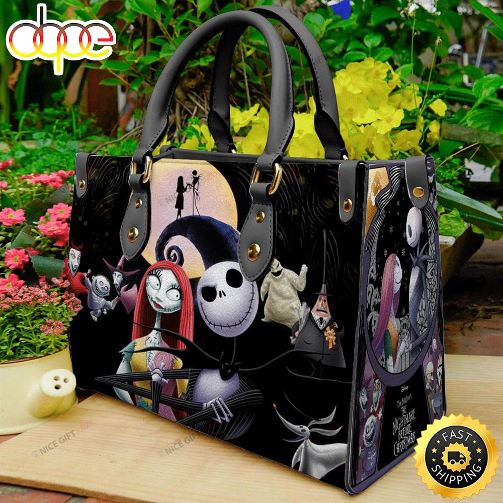 Sportswearmerch Jack Skellington Movie Leather Bag For Fan