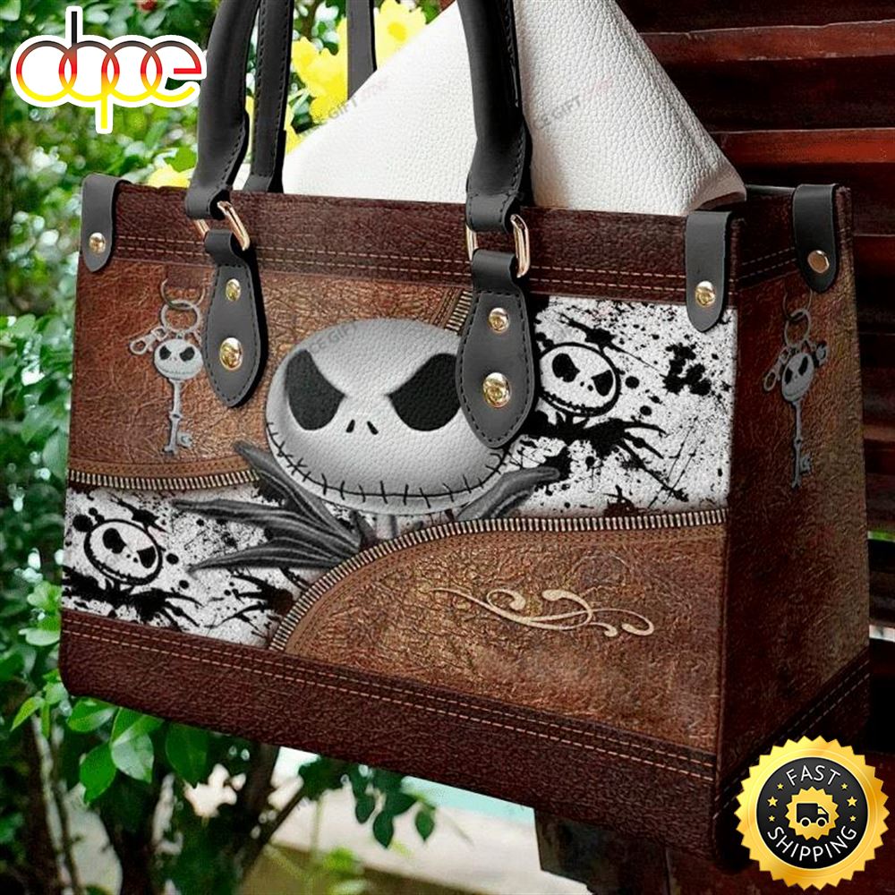 Sportswearmerch Jack Skellington Movie Leather Bag For Fan