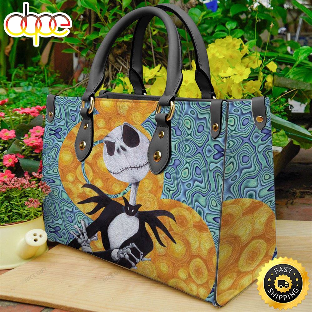 Sportswearmerch Jack Skellington Movie Leather Bag For Fan