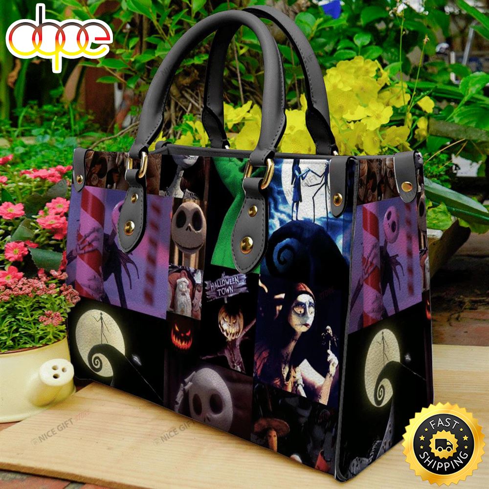 Sportswearmerch Jack Skellington Movie Leather Bag For Fan