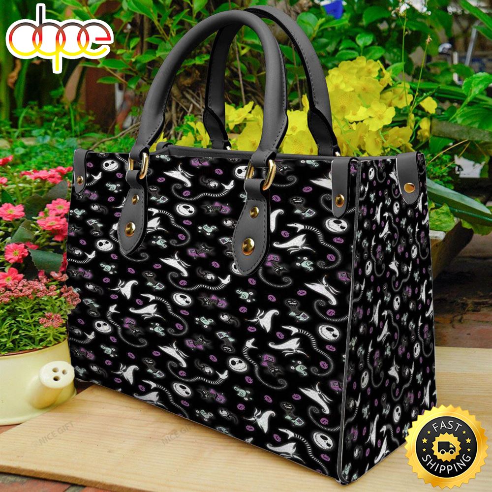 Sportswearmerch Jack Skellington Movie Leather Bag For Fan