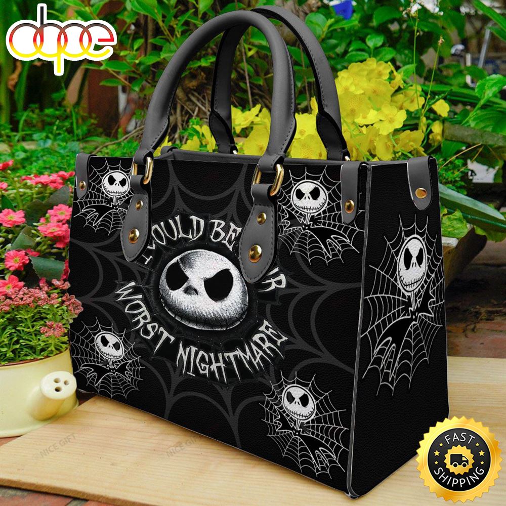 Sportswearmerch Jack Skellington Movie Women Leather Bag For Fan