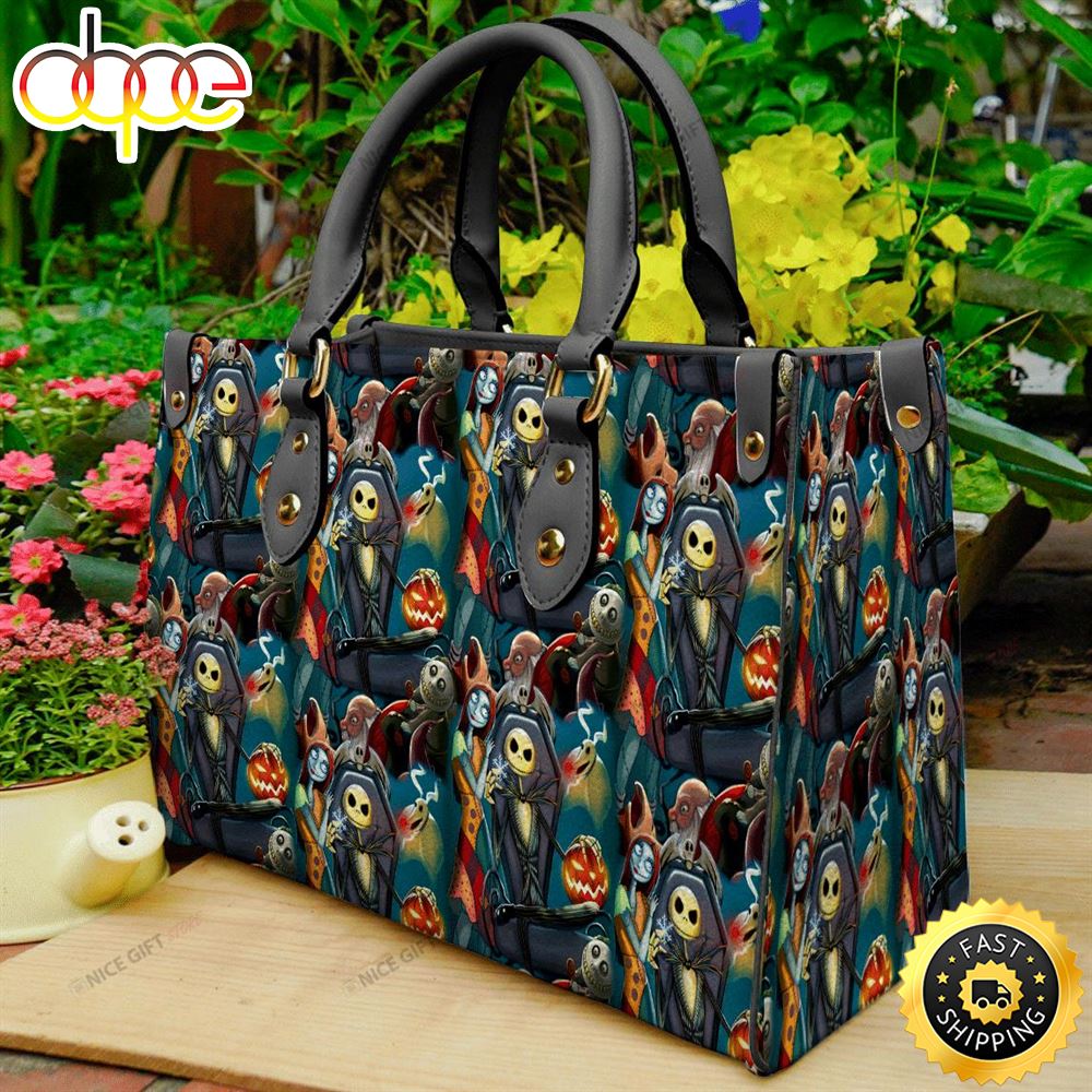 Sportswearmerch Jack Skellington Movie Women Leather Bag For Fan