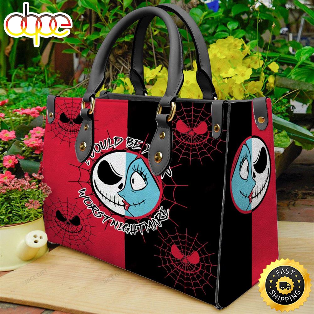 Sportswearmerch Jack Skellington Movie Women Leather Bag For Fan