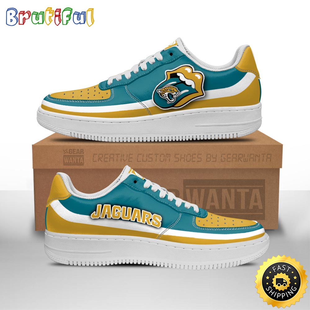 Sportswearmerch Jacksonville Jaguars NFL Air Low-Top Sneakers Shoes For Men And Women