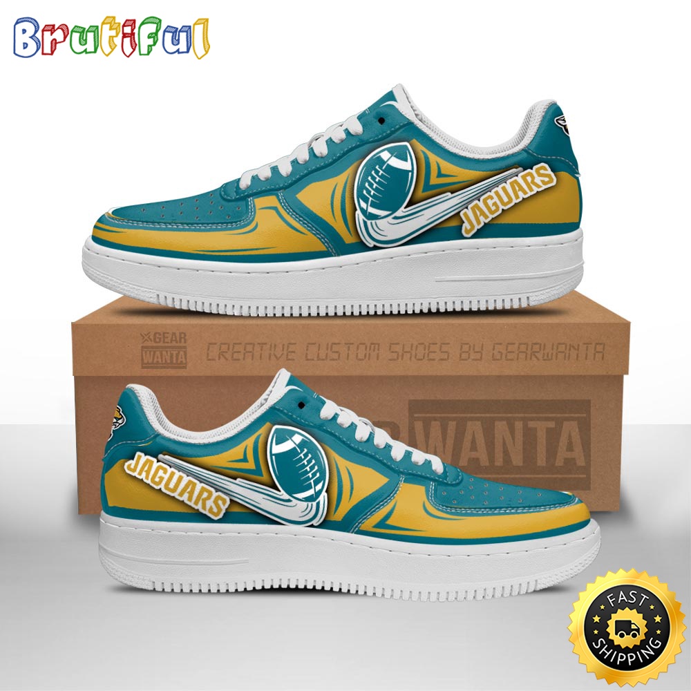 Sportswearmerch Jacksonville Jaguars NFL Air Low-Top Sneakers Shoes For Men And Women
