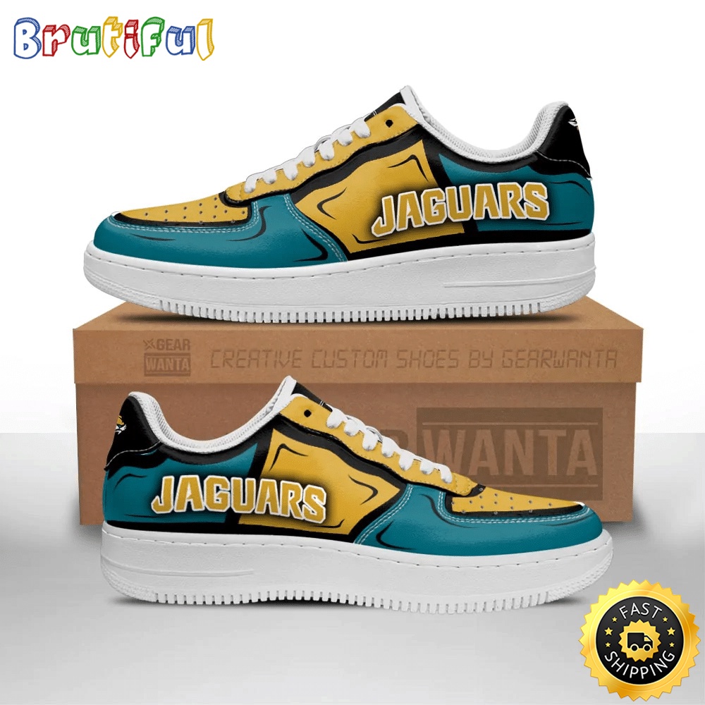 Sportswearmerch Jacksonville Jaguars NFL Air Low-Top Sneakers Shoes For Men And Women