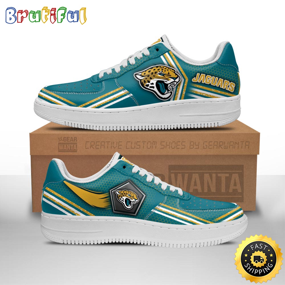 Sportswearmerch Jacksonville Jaguars NFL Air Low-Top Sneakers Shoes For Men And Women