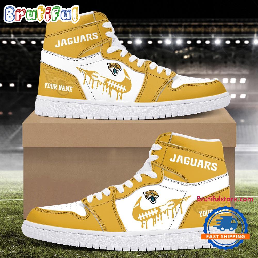 Sportswearmerch Jacksonville Jaguars NFL AJ1 High Sneakers Shoes For Men And Women