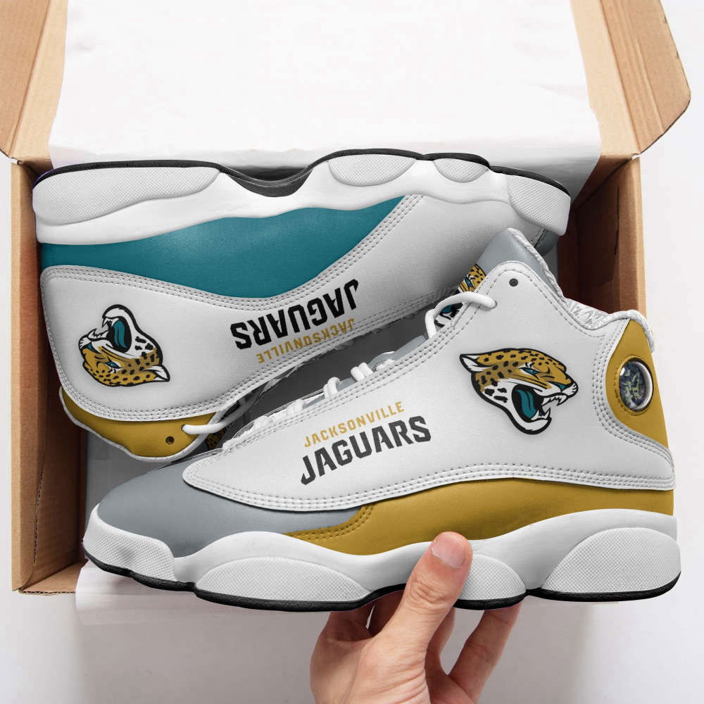 Sportswearmerch Jacksonville Jaguars NFL AJ13 Sneakers Shoes For Men And Women