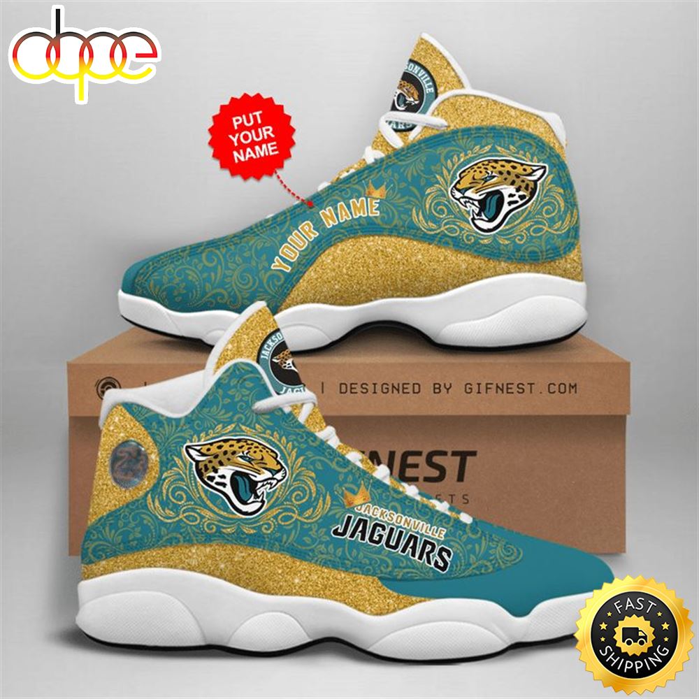 Sportswearmerch Jacksonville Jaguars NFL AJ13 Sneakers Shoes For Men And Women