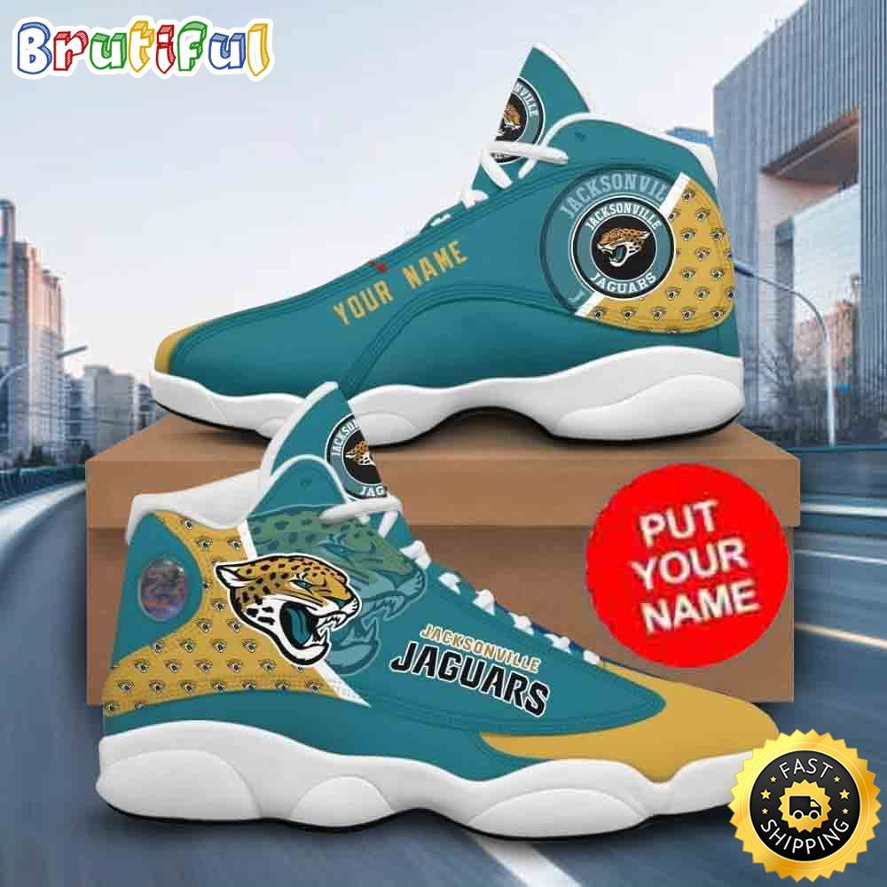 Sportswearmerch Jacksonville Jaguars NFL AJ13 Sneakers Shoes For Men And Women