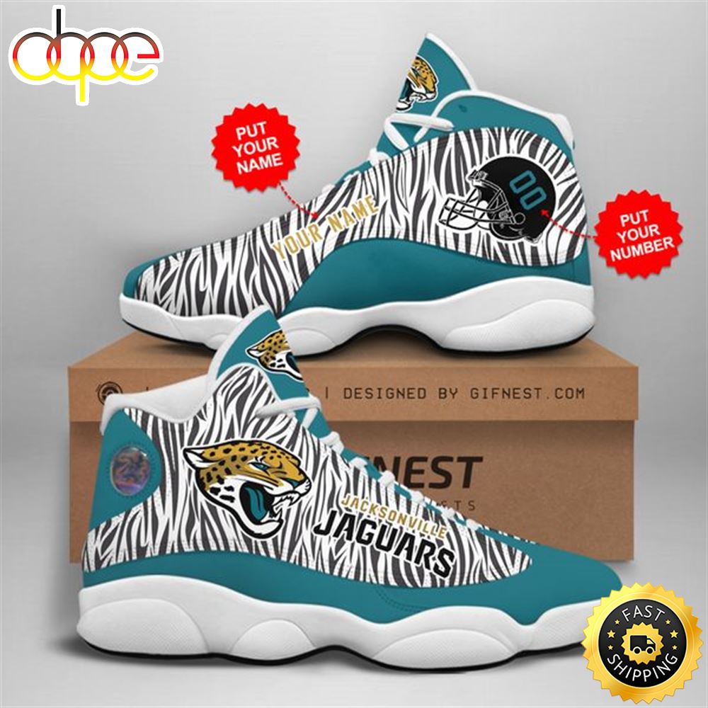 Sportswearmerch Jacksonville Jaguars NFL AJ13 Sneakers Shoes For Men And Women