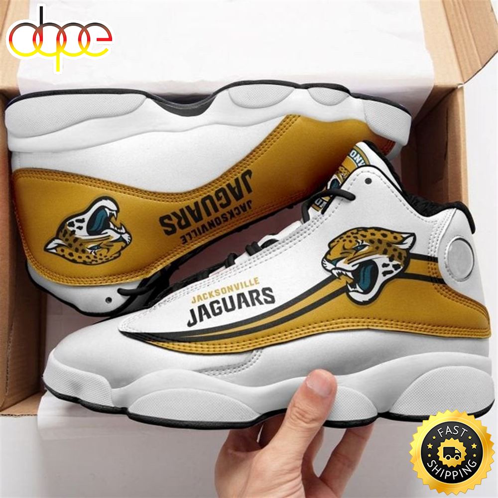 Sportswearmerch Jacksonville Jaguars NFL AJ13 Sneakers Shoes For Men And Women