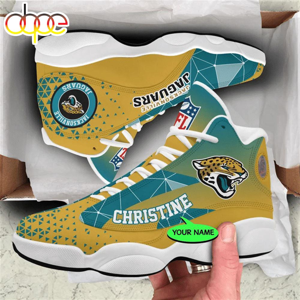 Sportswearmerch Jacksonville Jaguars NFL AJ13 Sneakers Shoes For Men And Women