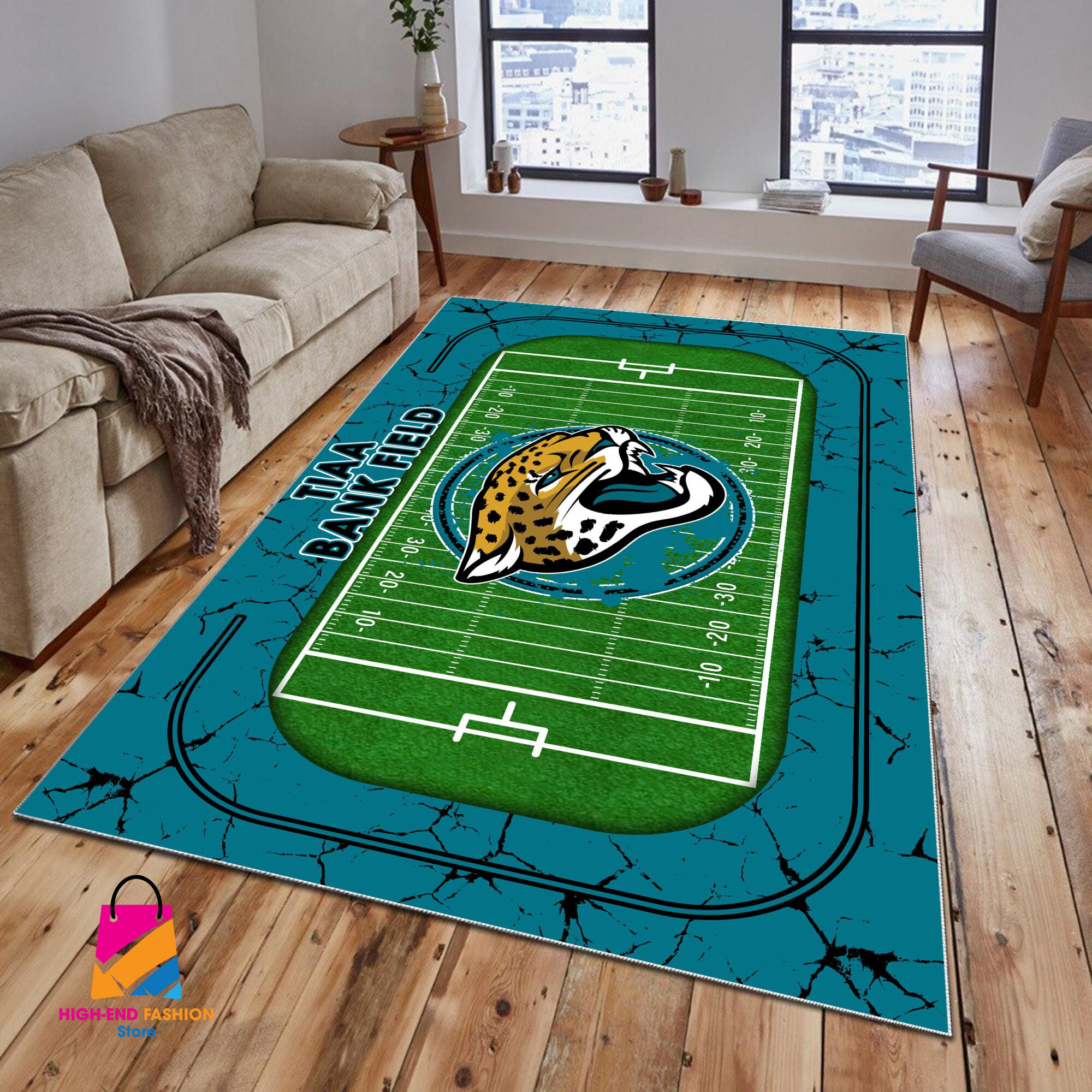 Sportswearmerch Jacksonville Jaguars NFL Area Rug For Fan