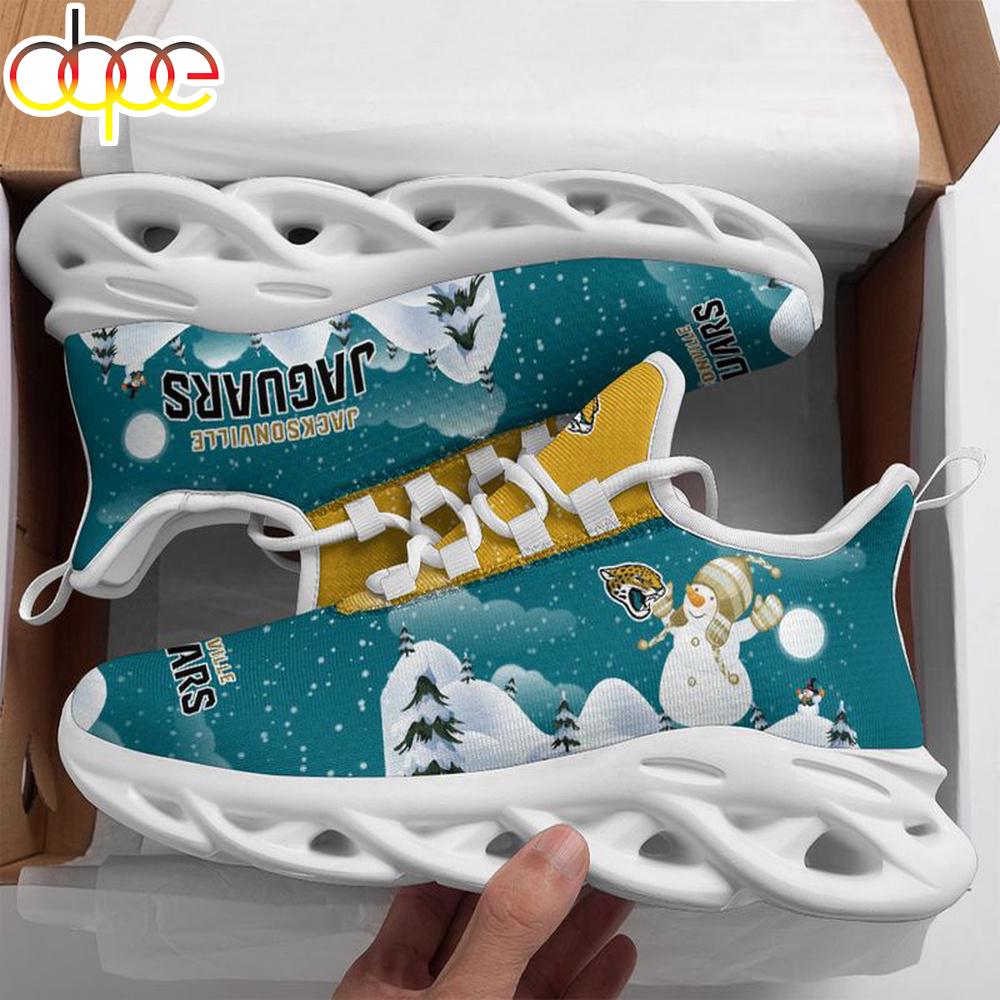 Sportswearmerch Jacksonville Jaguars NFL Christmas Snowman Max Soul Shoes Sneakers For Men And Women