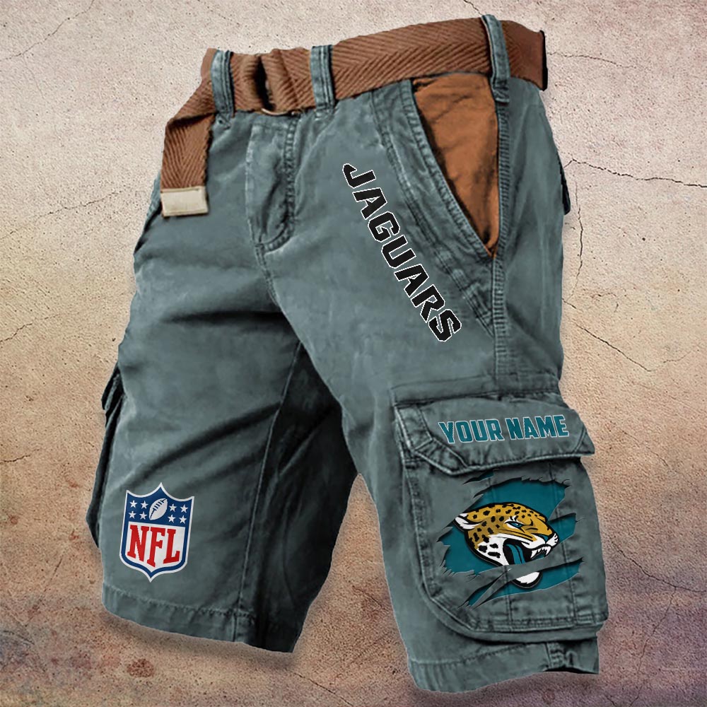 Sportswearmerch Jacksonville Jaguars NFL Denim Short For Fan