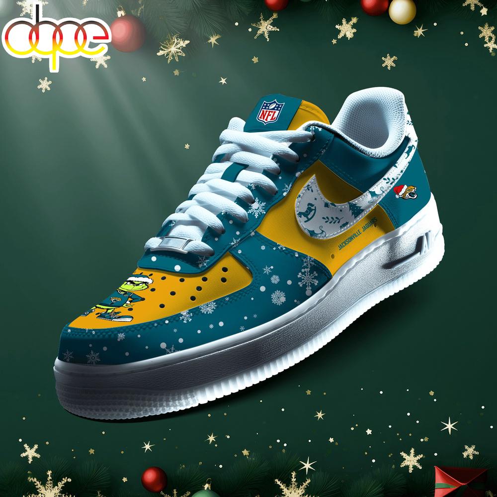 Sportswearmerch Jacksonville Jaguars NFL Grinch Merry Christmas Air Low-Top Sneakers Shoes For Men And Women