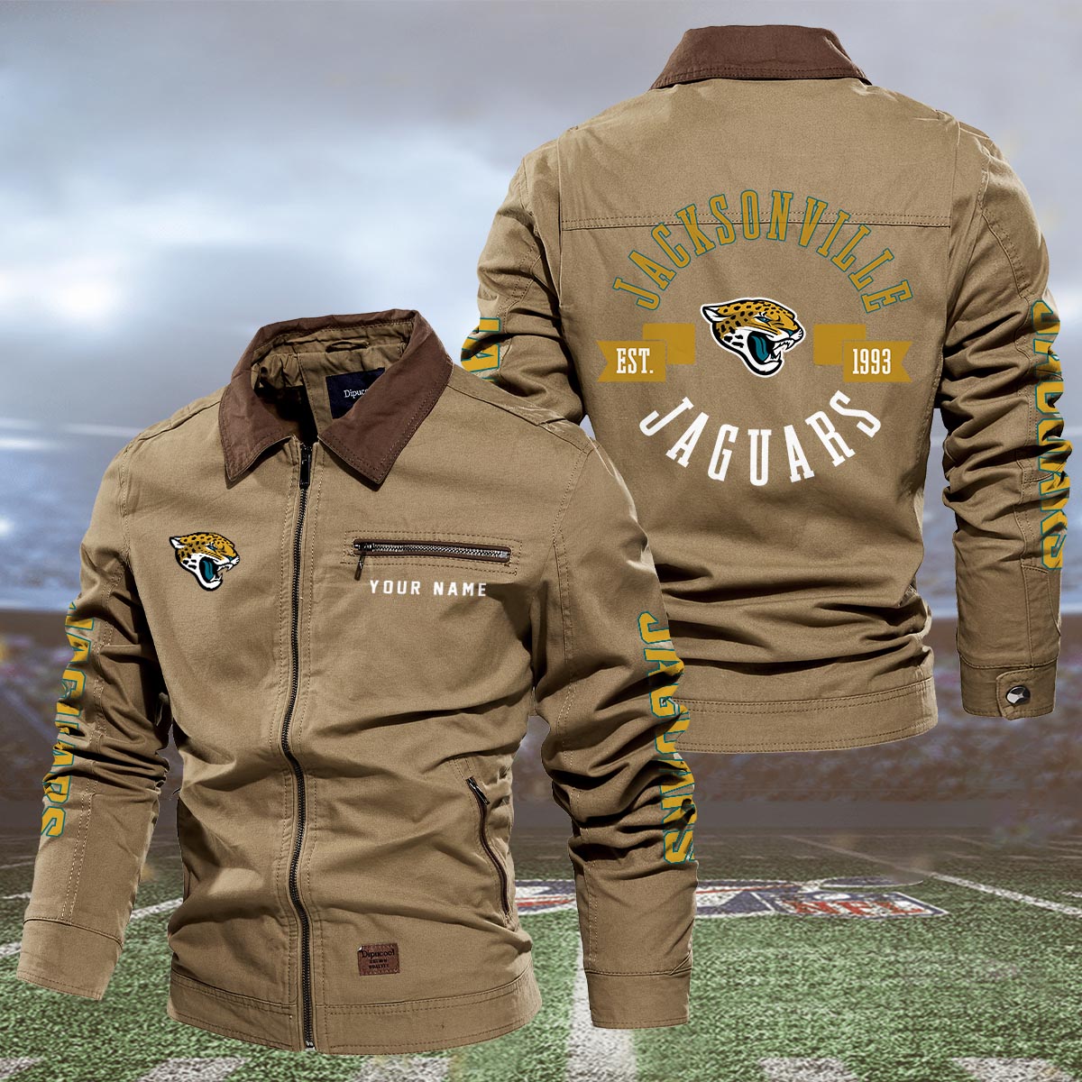 Sportswearmerch Jacksonville Jaguars NFL Lapel Jacket For Fan