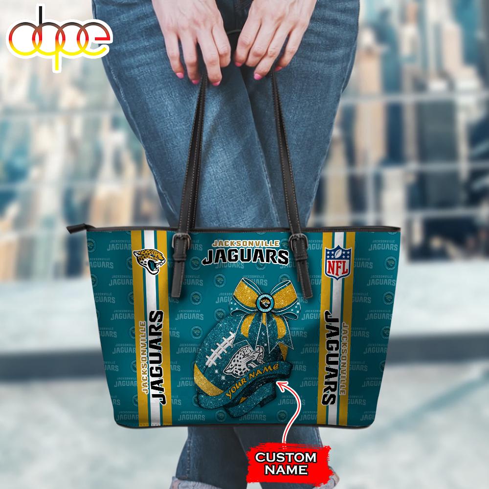 Sportswearmerch Jacksonville Jaguars NFL Leather Tote Bag For Fan