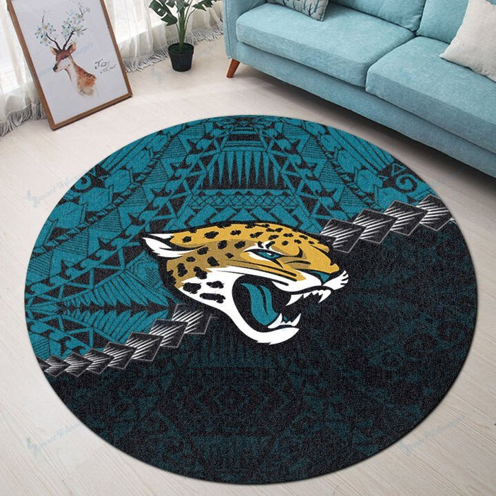 Sportswearmerch Jacksonville Jaguars NFL Round Rug For Fan