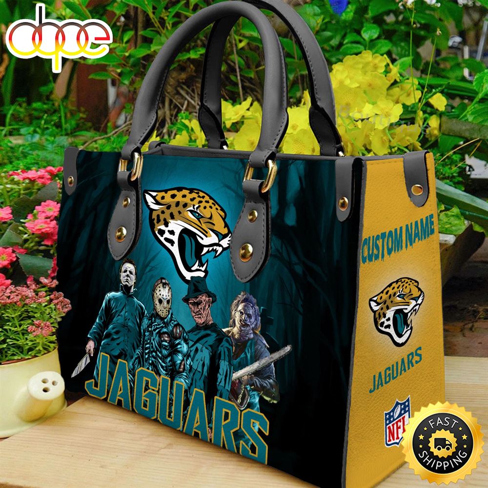 Sportswearmerch Jacksonville Jaguars NFL Women Leather Hand Bag For Fan
