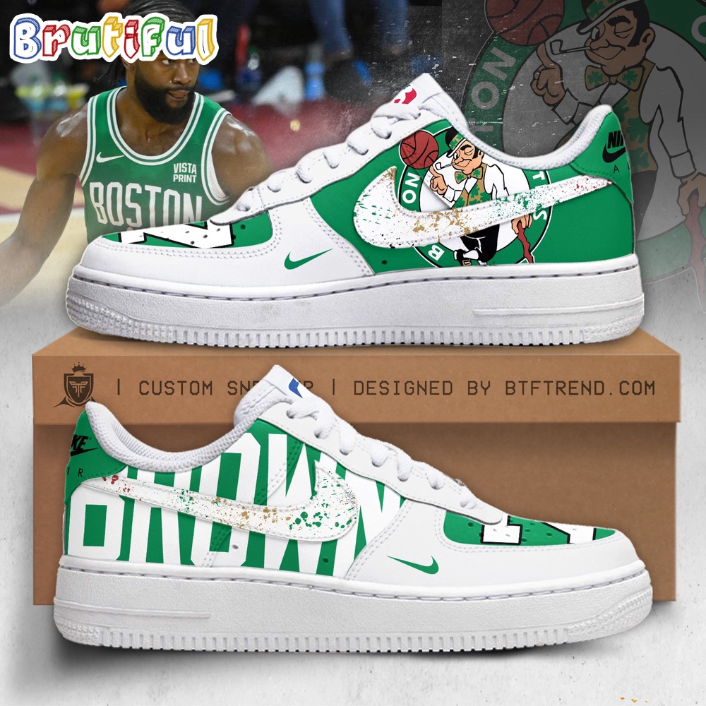 Sportswearmerch Jaylen Brown Boston Celtics NBA Air Low-Top Shoes For Men And Women