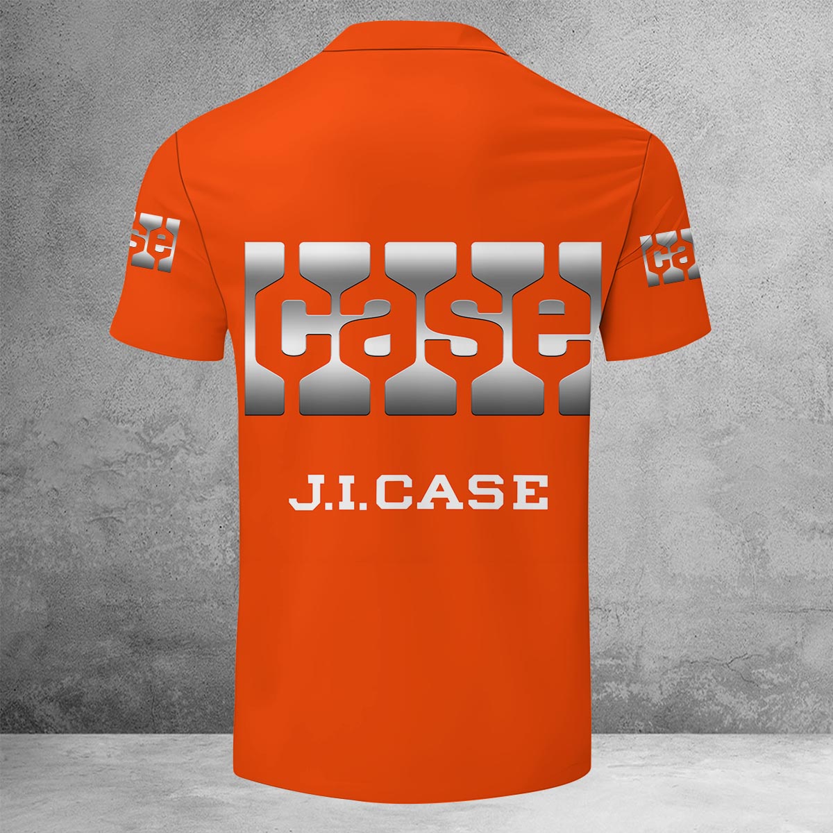 Sportswearmerch J.I. Case Tractor Lapel Zip Polo Shirt For Fan