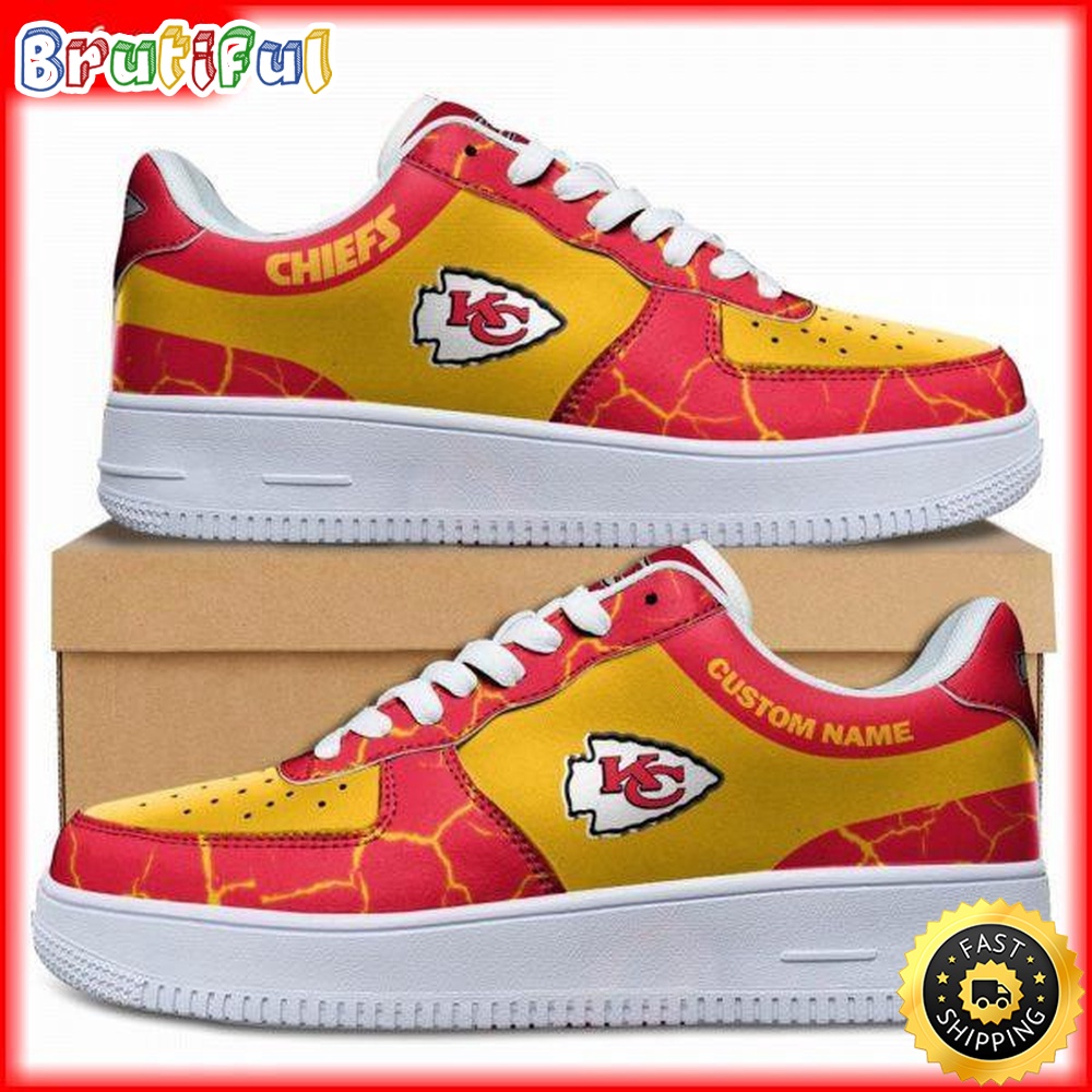 Sportswearmerch Kansas City Chiefs NFL Air Low-Top Sneakers Shoes For Men And Women