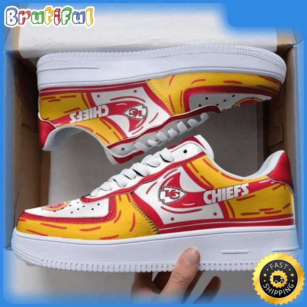 Sportswearmerch Kansas City Chiefs NFL Air Low-Top Sneakers Shoes For Men And Women