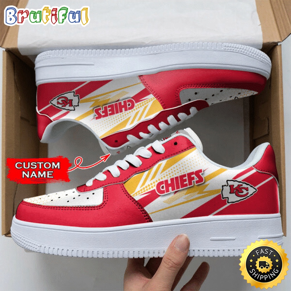 Sportswearmerch Kansas City Chiefs NFL Air Low-Top Sneakers Shoes For Men And Women