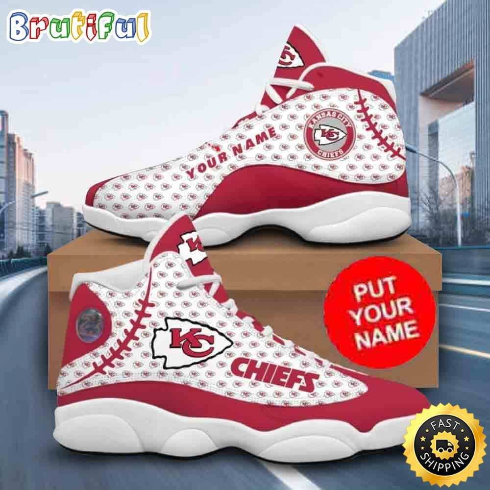 Sportswearmerch Kansas City Chiefs NFL AJ13 Sneakers Shoes For Men And Women