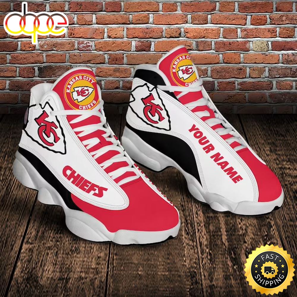 Sportswearmerch Kansas City Chiefs NFL AJ13 Sneakers Shoes For Men And Women