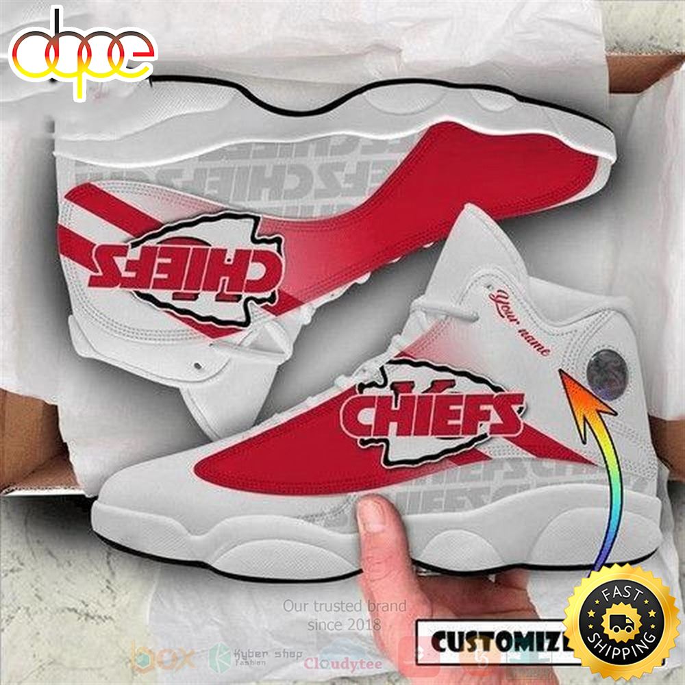Sportswearmerch Kansas City Chiefs NFL AJ13 Sneakers Shoes For Men And Women