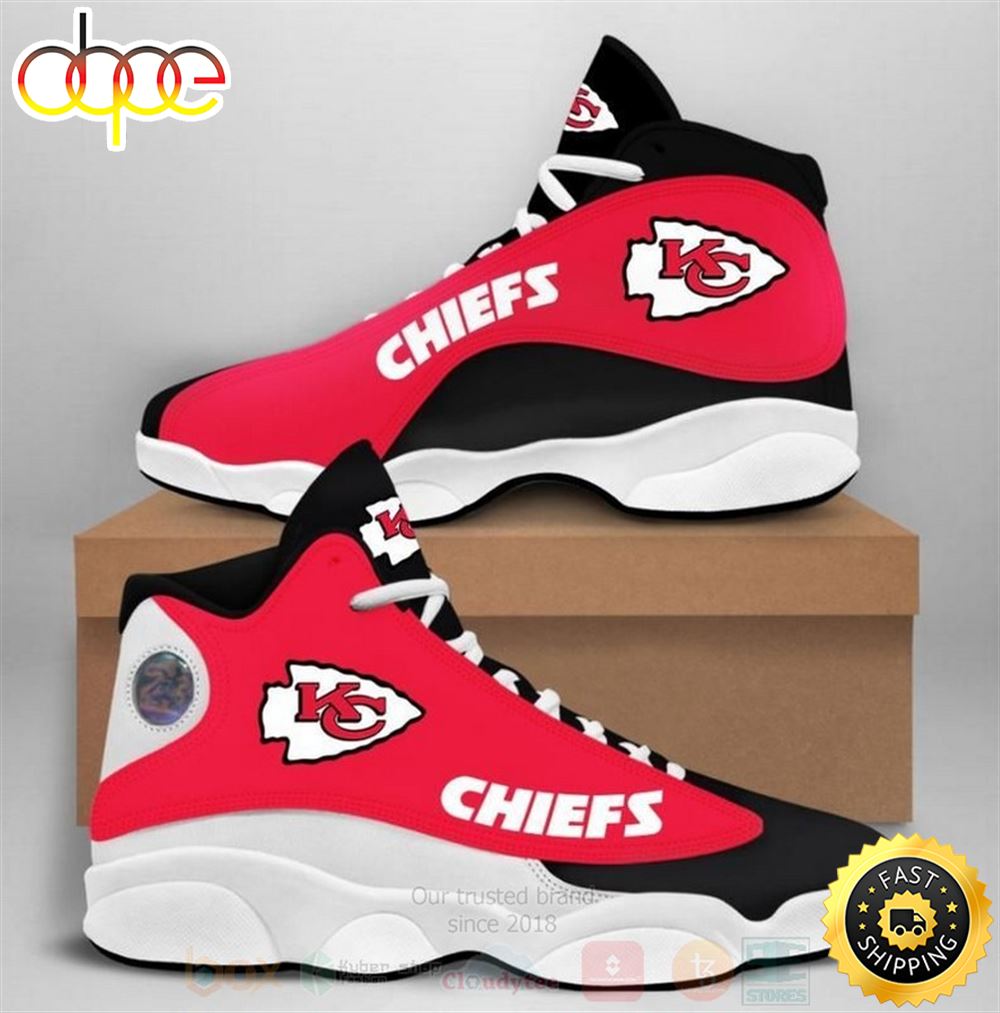 Sportswearmerch Kansas City Chiefs NFL AJ13 Sneakers Shoes For Men And Women