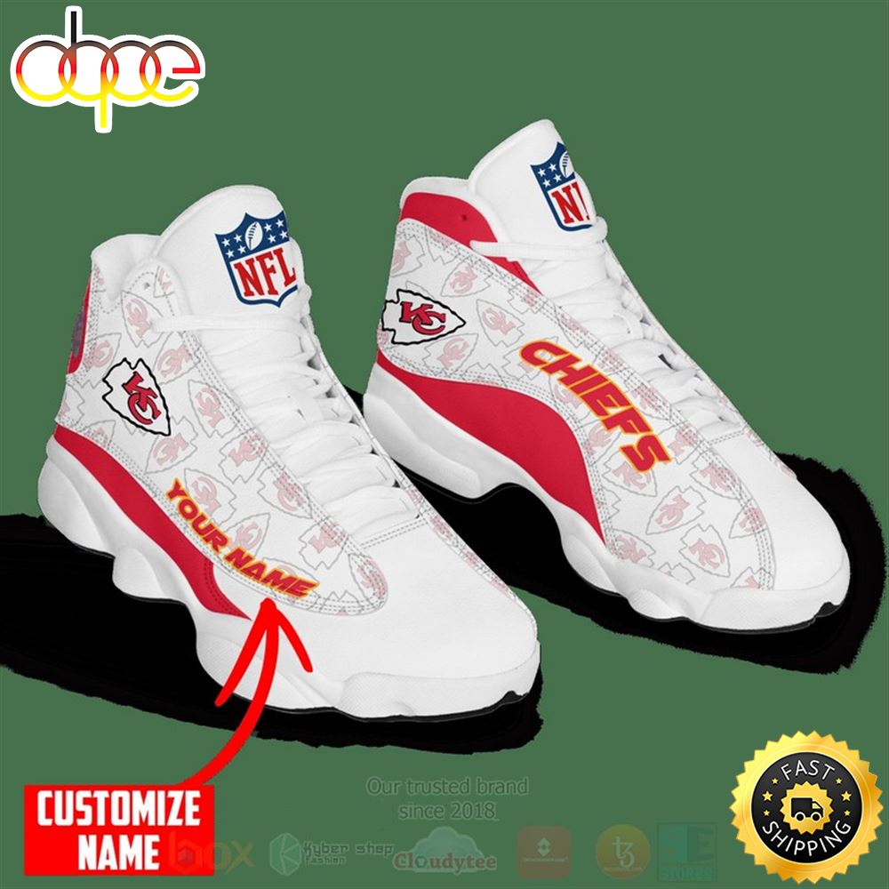 Sportswearmerch Kansas City Chiefs NFL AJ13 Sneakers Shoes For Men And Women