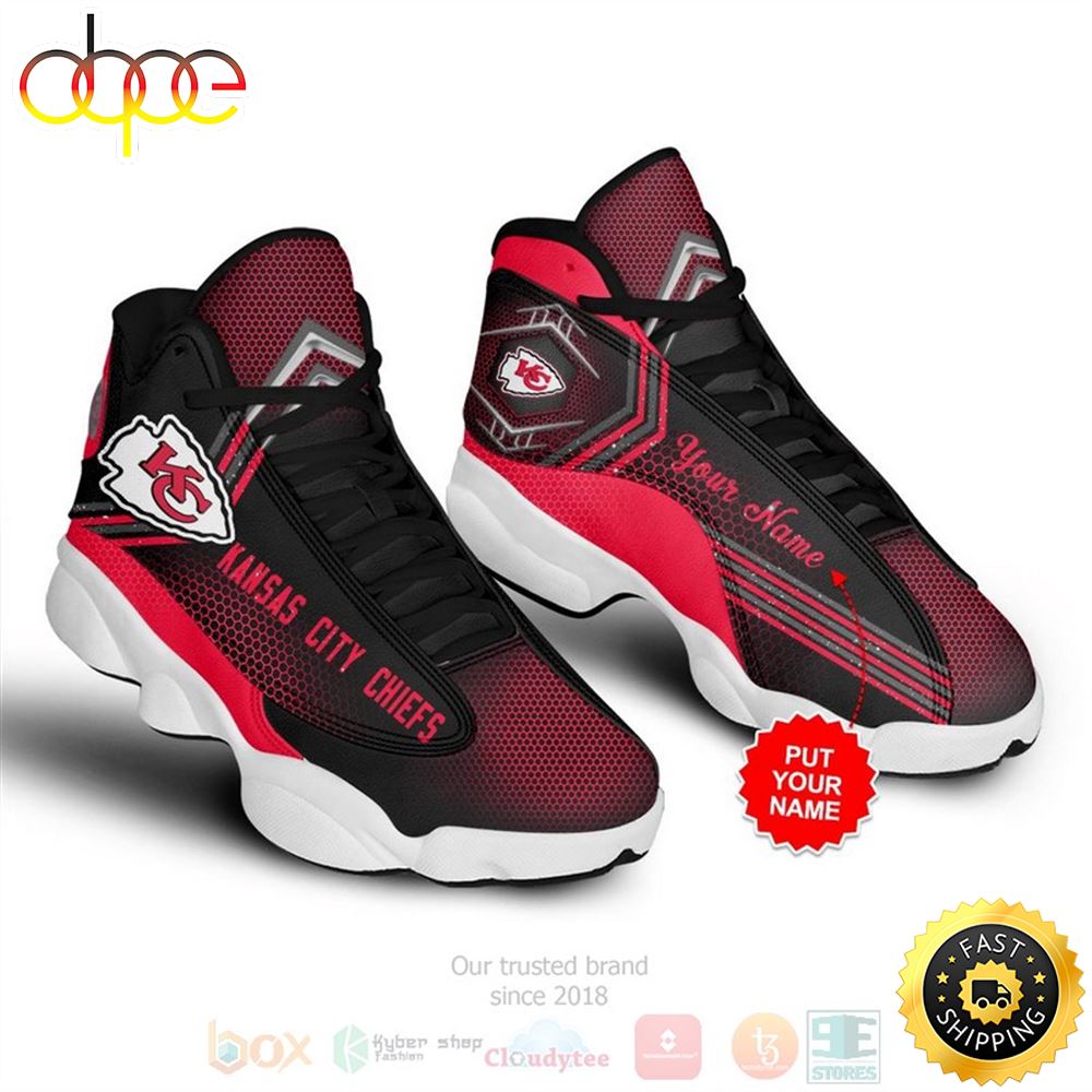 Sportswearmerch Kansas City Chiefs NFL AJ13 Sneakers Shoes For Men And Women