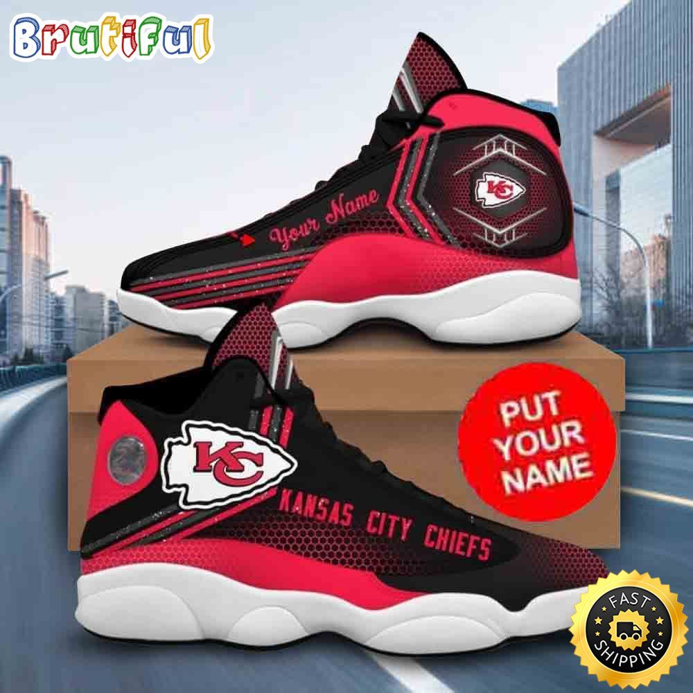 Sportswearmerch Kansas City Chiefs NFL AJ13 Sneakers Shoes For Men And Women