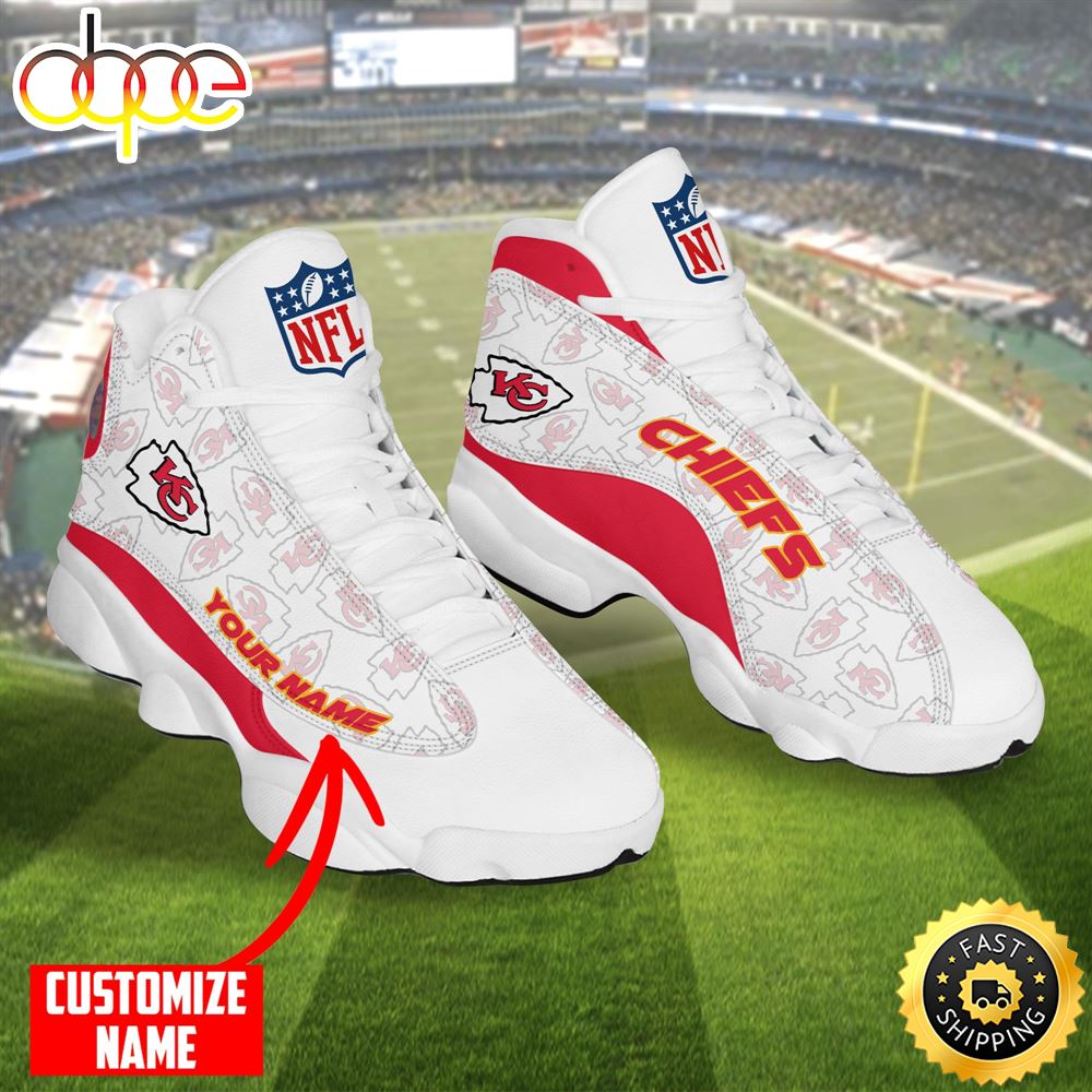 Sportswearmerch Kansas City Chiefs NFL AJ13 Sneakers Shoes For Men And Women