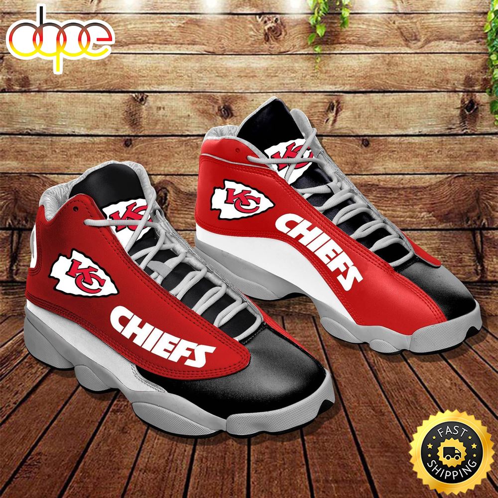 Sportswearmerch Kansas City Chiefs NFL AJ13 Sneakers Shoes For Men And Women