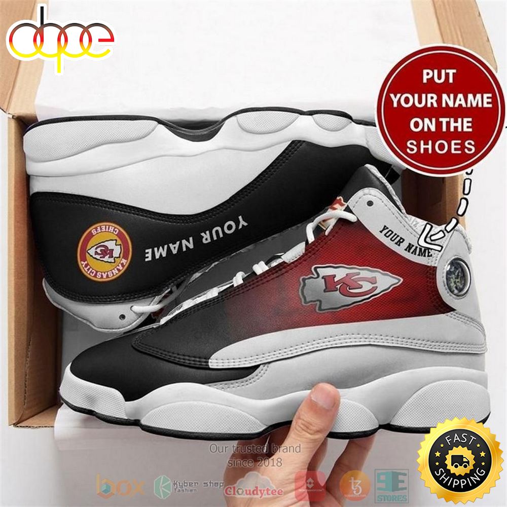 Sportswearmerch Kansas City Chiefs NFL AJ13 Sneakers Shoes For Men And Women