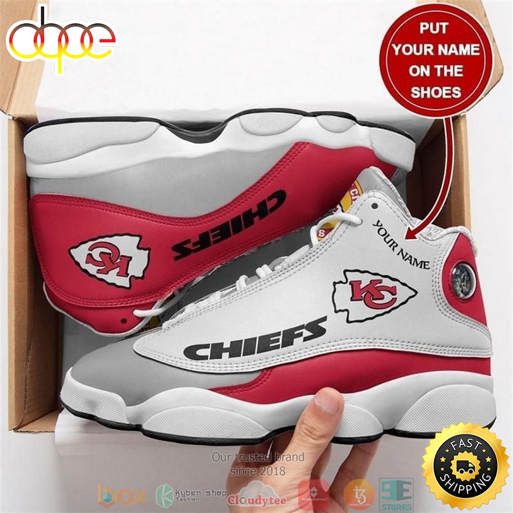 Sportswearmerch Kansas City Chiefs NFL AJ13 Sneakers Shoes For Men And Women