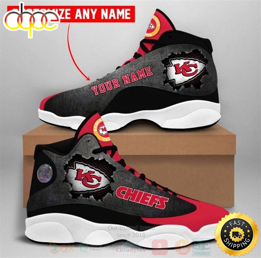 Sportswearmerch Kansas City Chiefs NFL AJ13 Sneakers Shoes For Men And Women