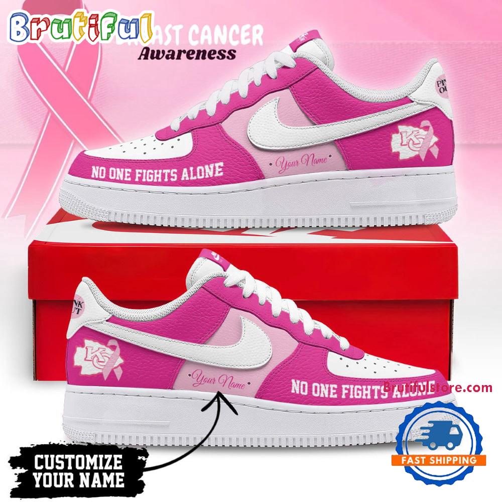 Sportswearmerch Kansas City Chiefs NFL Breast Cancer Awareness Air Low-Top Sneakers Shoes For Men And Women