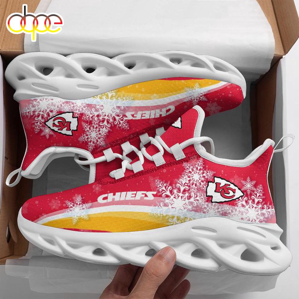 Sportswearmerch Kansas City Chiefs NFL Christmas Snow Max Soul Shoes Sneakers For Men And Women