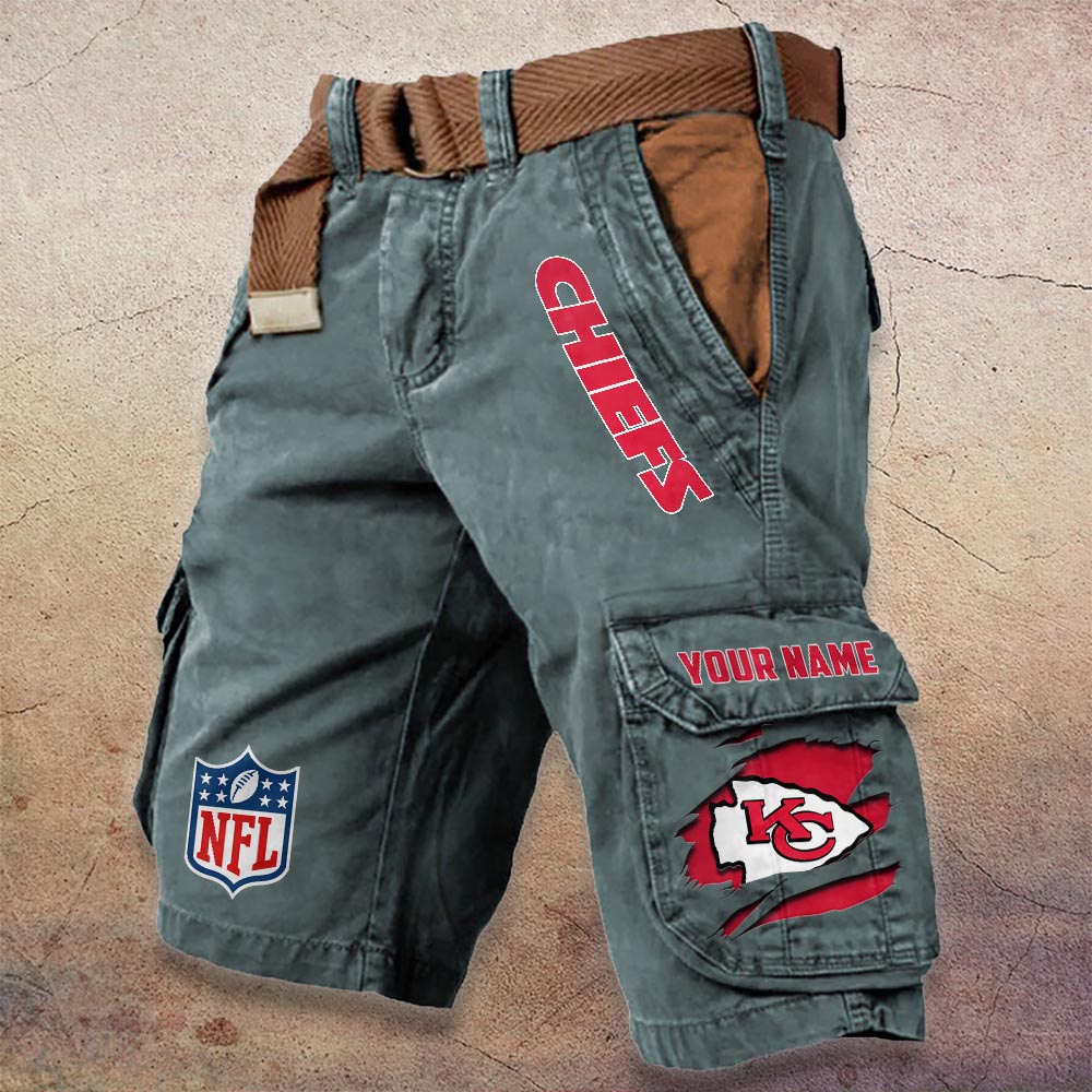Sportswearmerch Kansas City Chiefs NFL Denim Short For Fan