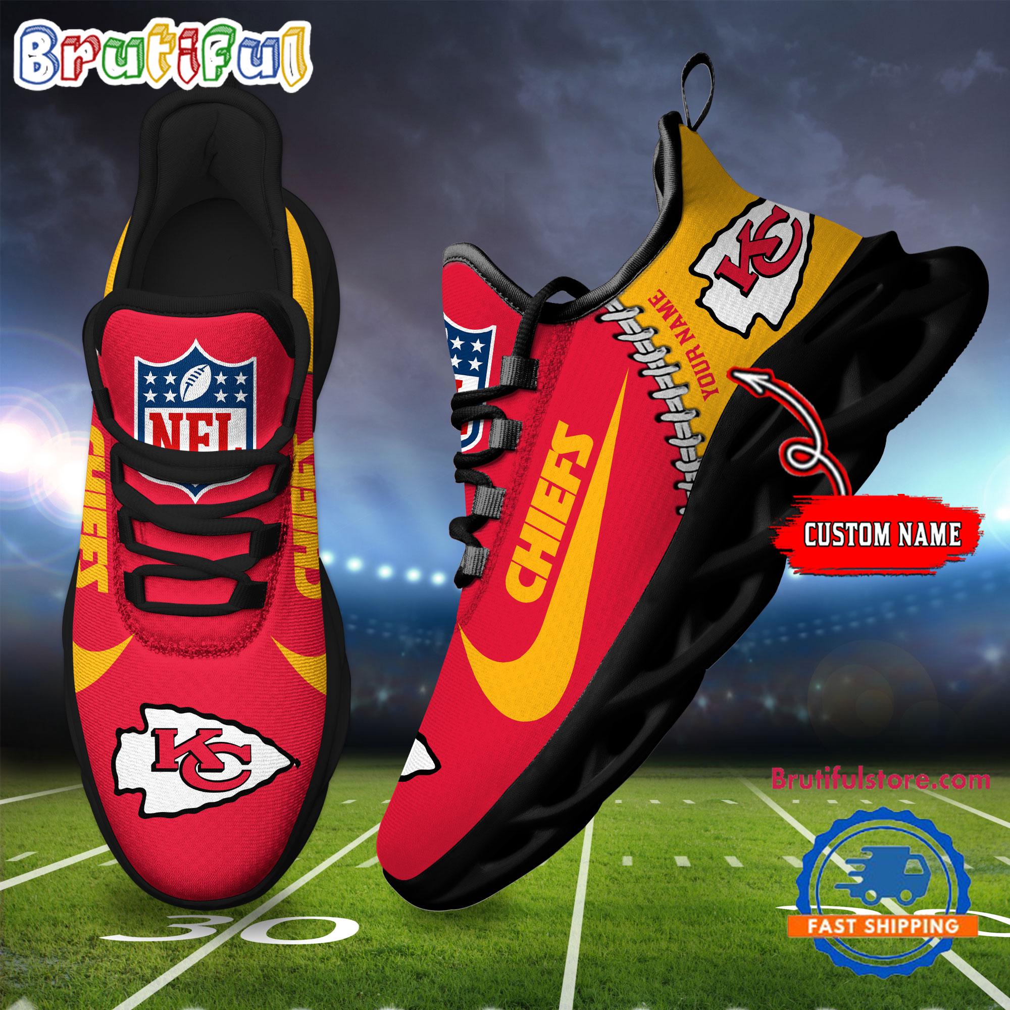 Sportswearmerch Kansas City Chiefs NFL Football New Season Sneaker Max Soul Shoes For Fan