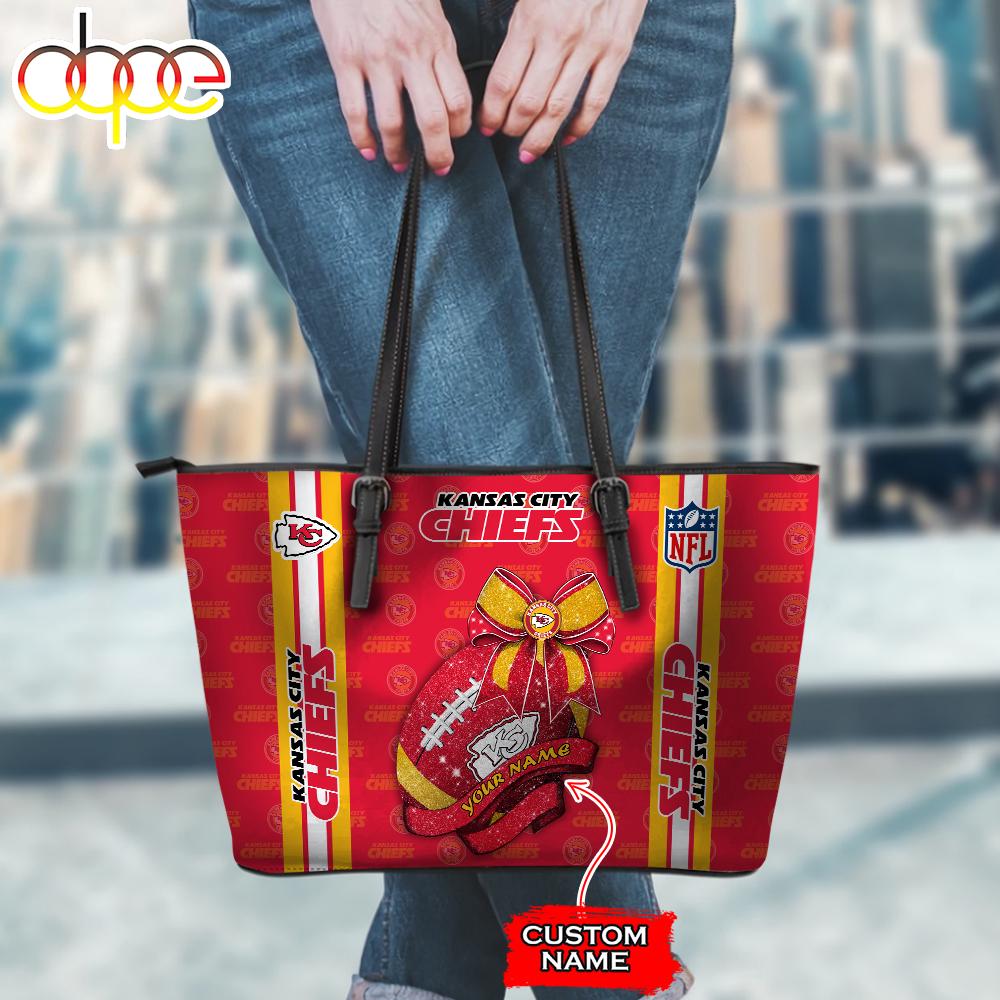 Sportswearmerch Kansas City Chiefs NFL Leather Tote Bag For Fan