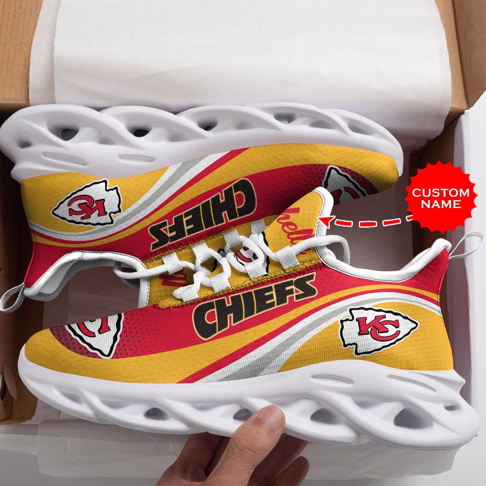 Sportswearmerch Kansas City Chiefs NFL Max Soul Shoes Sneakers For Men And Women